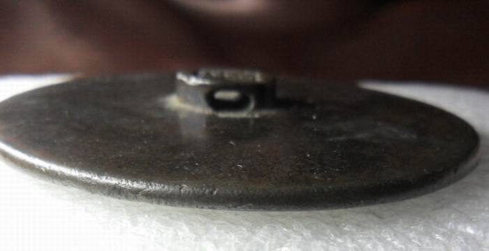 明代白铜老铜镜古铜镜古董 带工匠款【左桥自