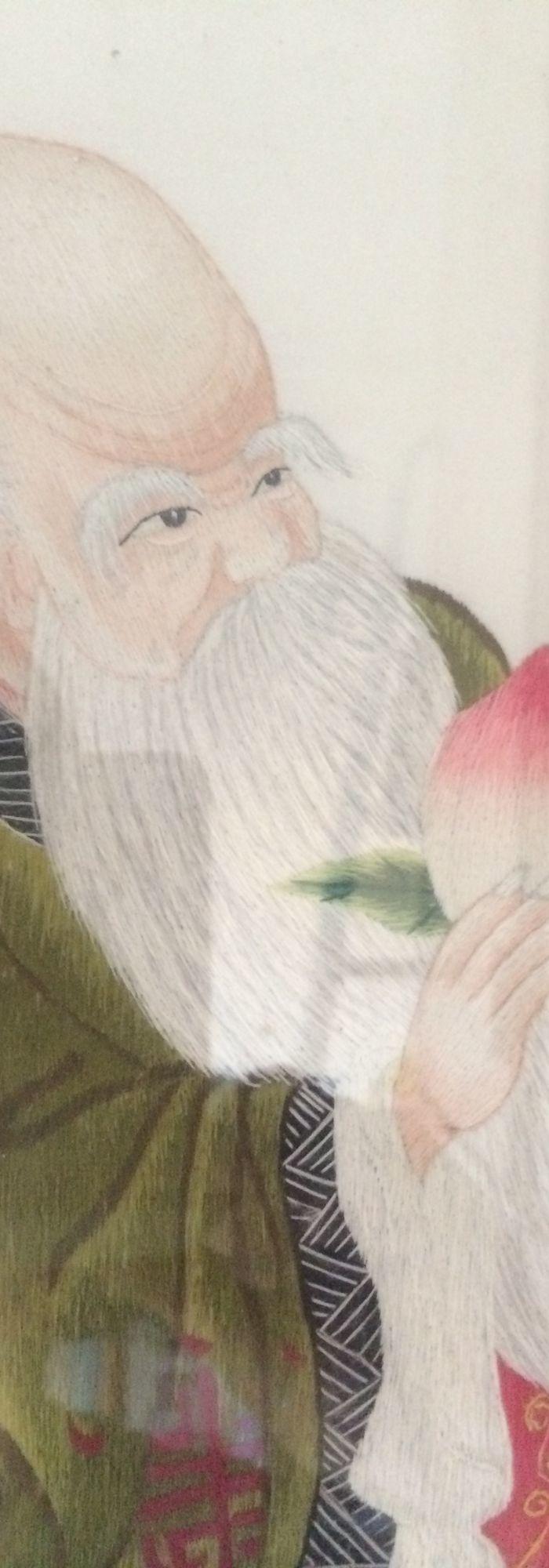 福禄祷三星在户湘绣_福禄祷三星在户湘绣鉴定