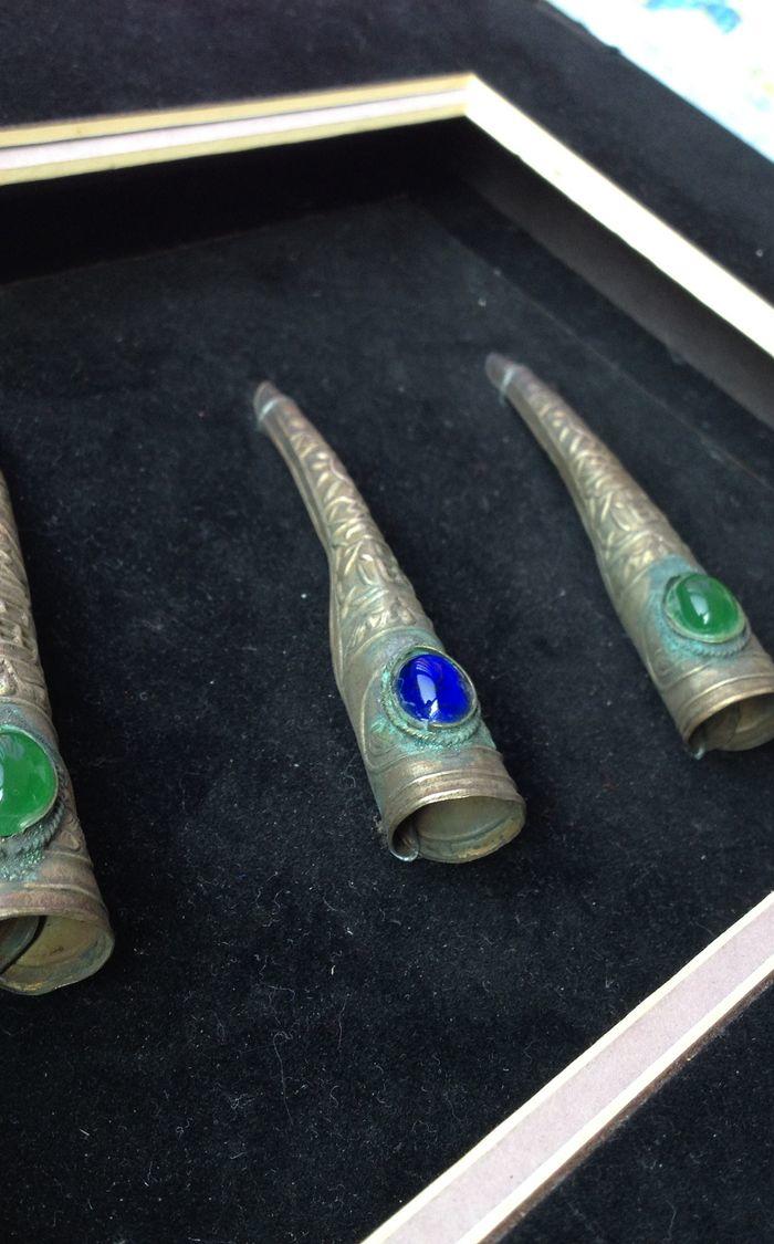 吉语宝石护甲套 后宫嫔妃手指护甲_吉语宝石护