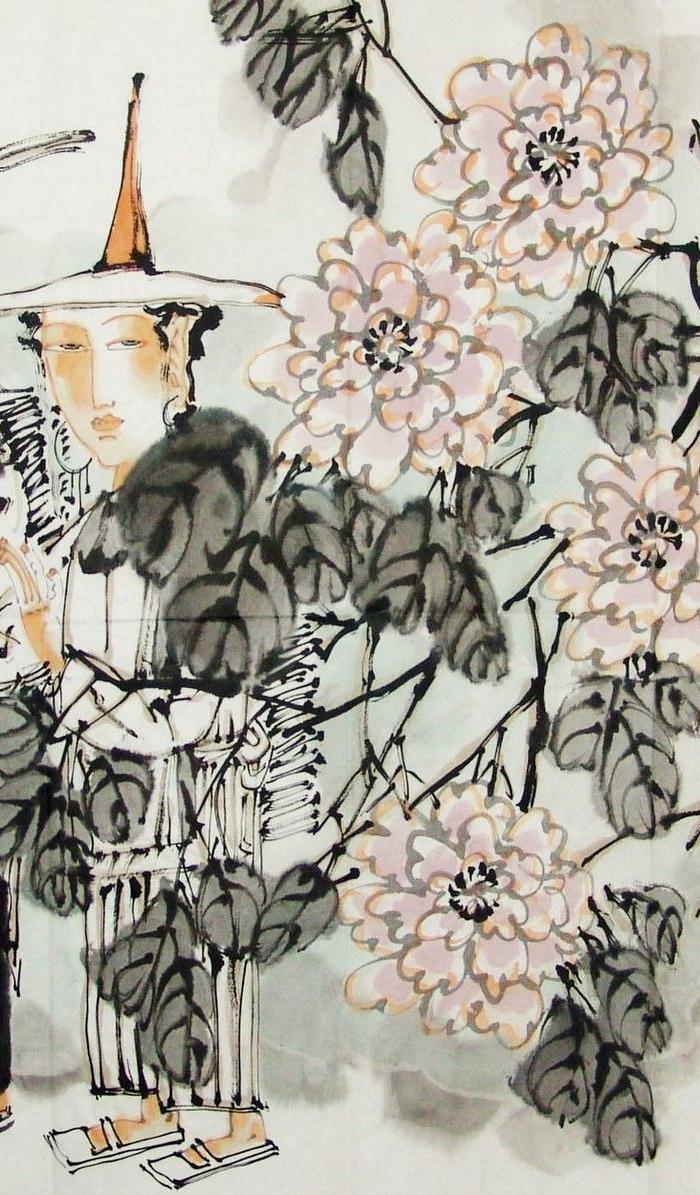 著名画家徐志敏人物作品\/此作已出版_著名画家