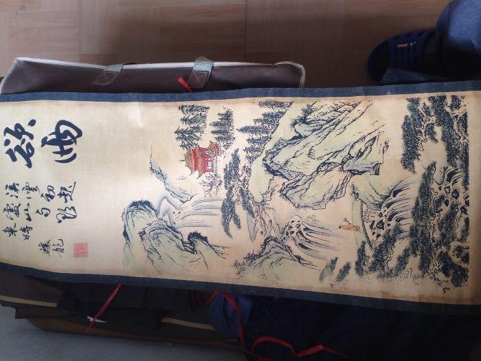 陈骧龙山水画,请专家看看是真品吗,值多少钱谢