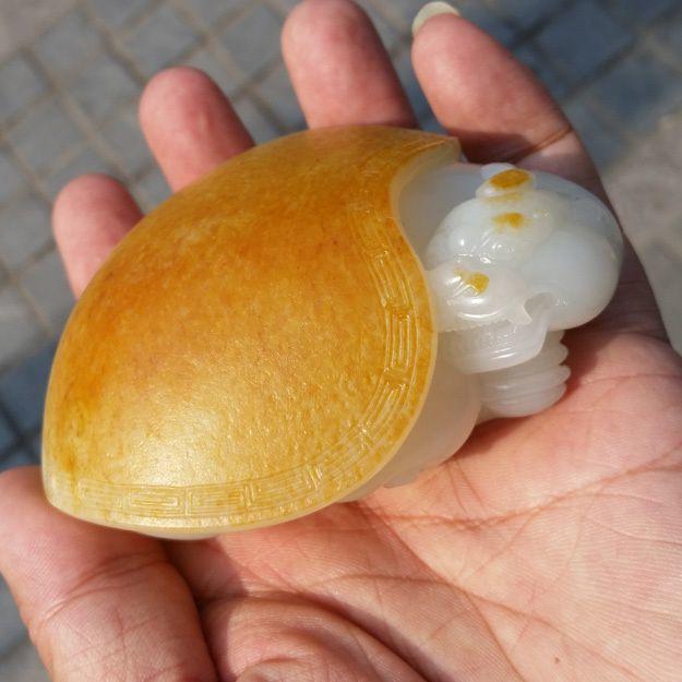 羊脂玉龙龟大手把件_羊脂玉龙龟大手把件鉴定