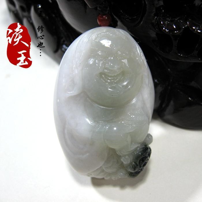 天然南阳独玉独山玉精品手把件手玩件 刘海戏