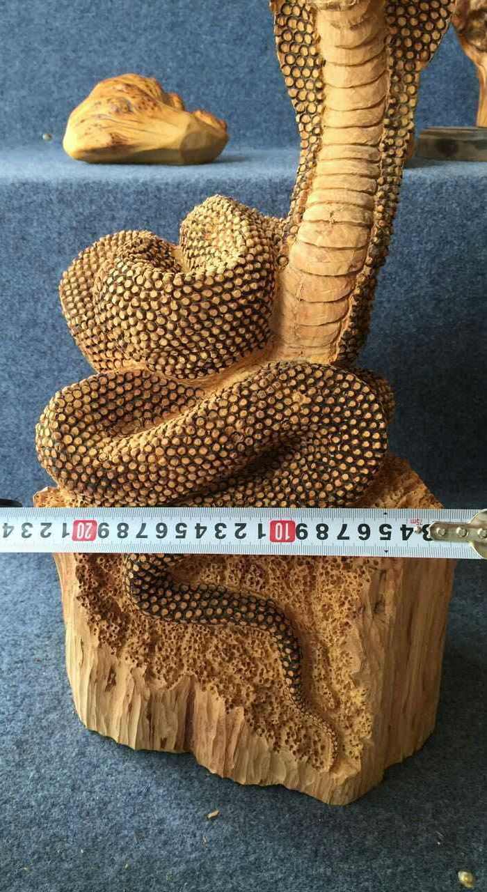太行山崖柏摆件【眼镜蛇】 纹理细腻 品相完美
