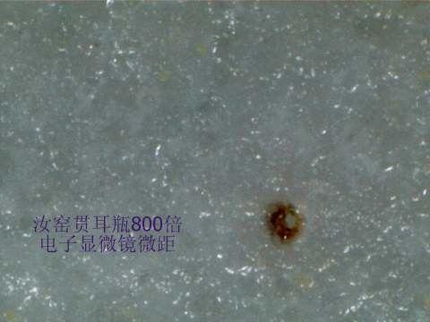 带汗毛孔的汝窑白釉小贯耳瓶_带汗毛孔的汝窑