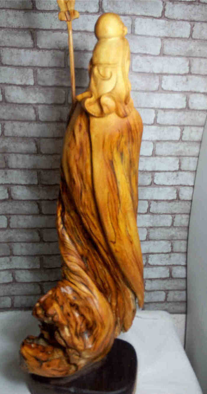 收藏重器极品太行陈化 虎皮纹关公 微信号hejia