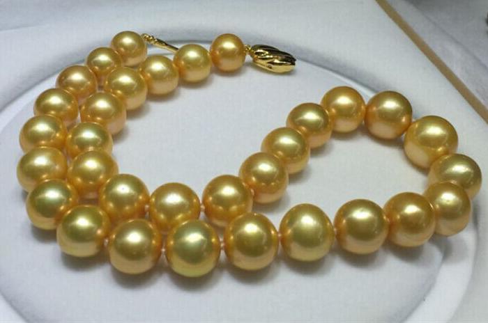 【【收藏级深海南洋金珠项链】】_【【收藏级