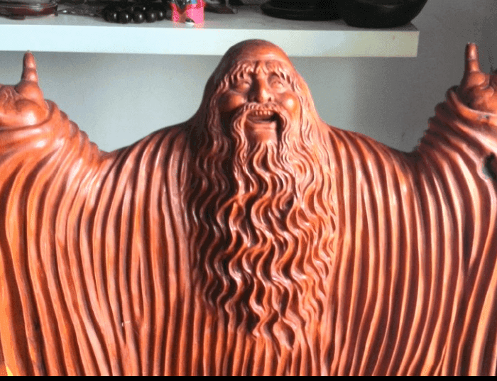 红豆衫根雕老子问天_红豆衫根雕老子问天鉴定