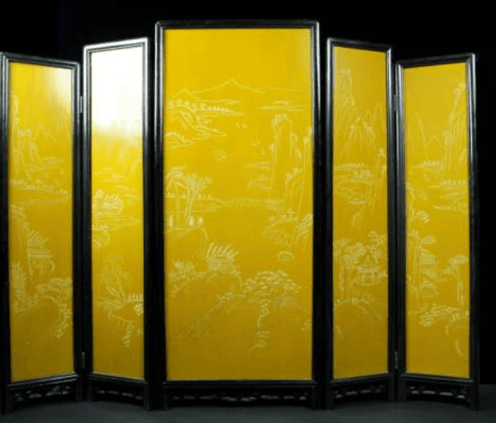 黑漆绘屏风_黑漆绘屏风鉴定_来自藏友洋不是