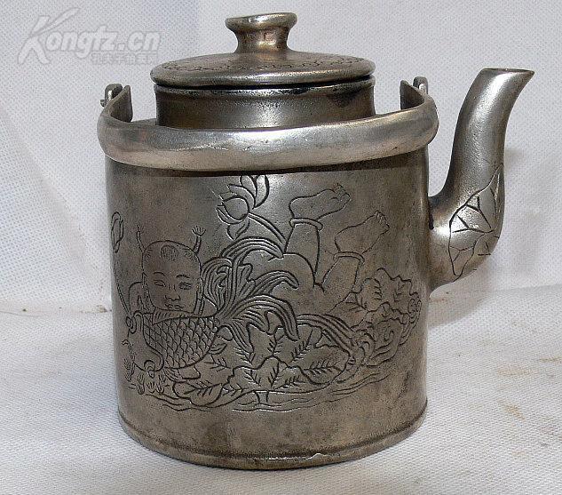 一个壶请老师看看是不是银材质_一个壶请老师