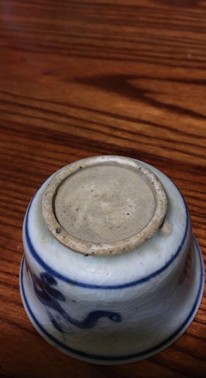 明末青花人物杯_明末青花人物杯鉴定_来自藏