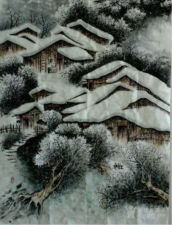 李怀钊山水画 《雪乡风韵》