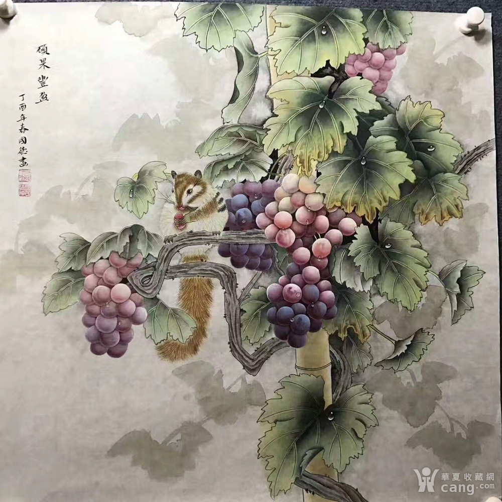 著名工笔画家欧阳国德老师最新葡萄精品