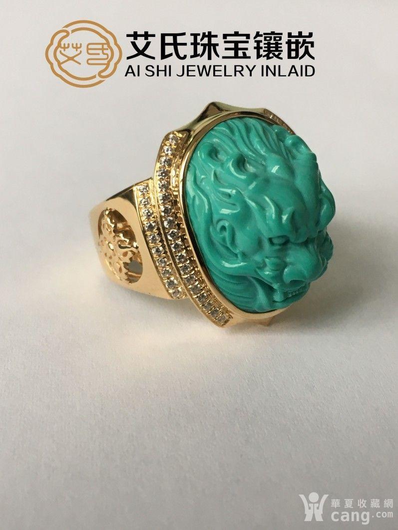 绿松石18K金戒指镶钻款式 绿松石一克多少钱