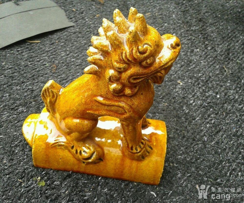 琉璃瓦当脊兽小狮子,古董还是新品?