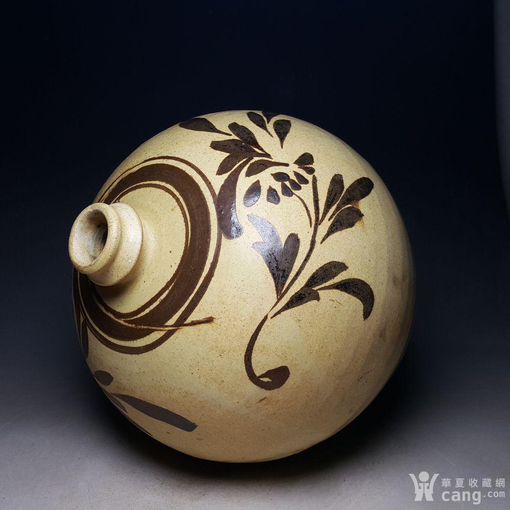 宋代磁州窑铁锈花嘟噜瓶_鉴定频道_华夏收藏网