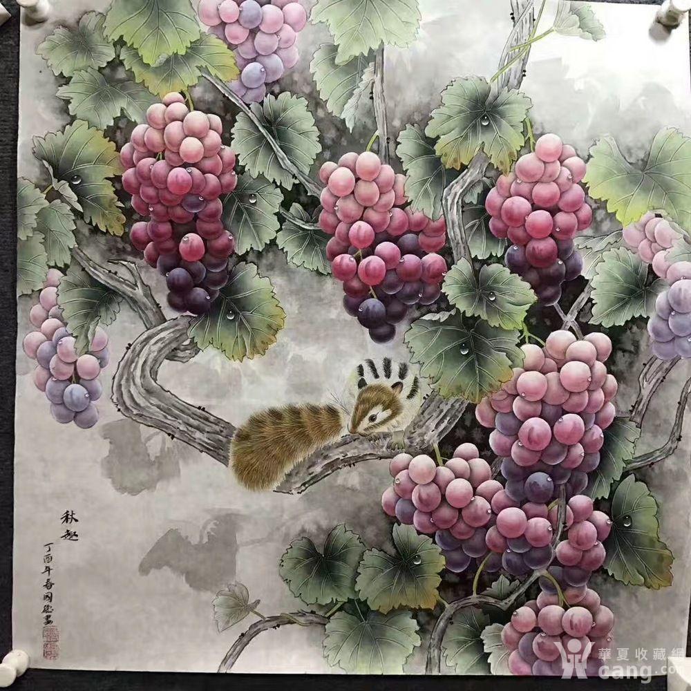 著名工笔画家欧阳国德老师最新葡萄精品