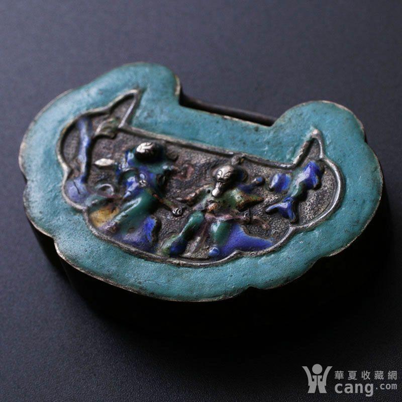 清代烧蓝老银锁_鉴定频道_华夏收藏网